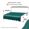 Jungle Fox Manual Retractable Balcony Awning