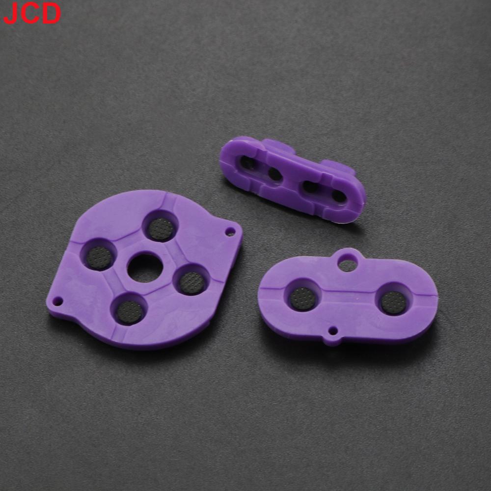 JCD 1set For Game Boy Color GBC Game Console Shell Housing Silicon Start Select Keypad Rubber Conductive Button A-B d-pad