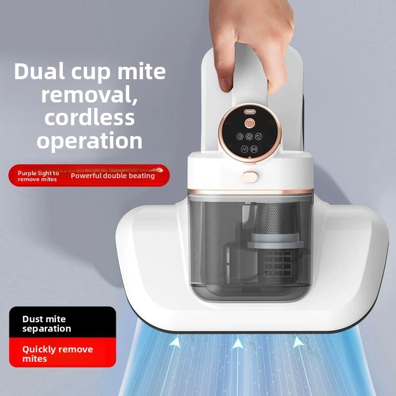 Aspirador de ácaros portátil con luz UV de alta succión para limpieza profunda del hogar