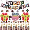 Anime One Piece Themed Birthday Party Decor Supplies Suit Banner Topper Balloon