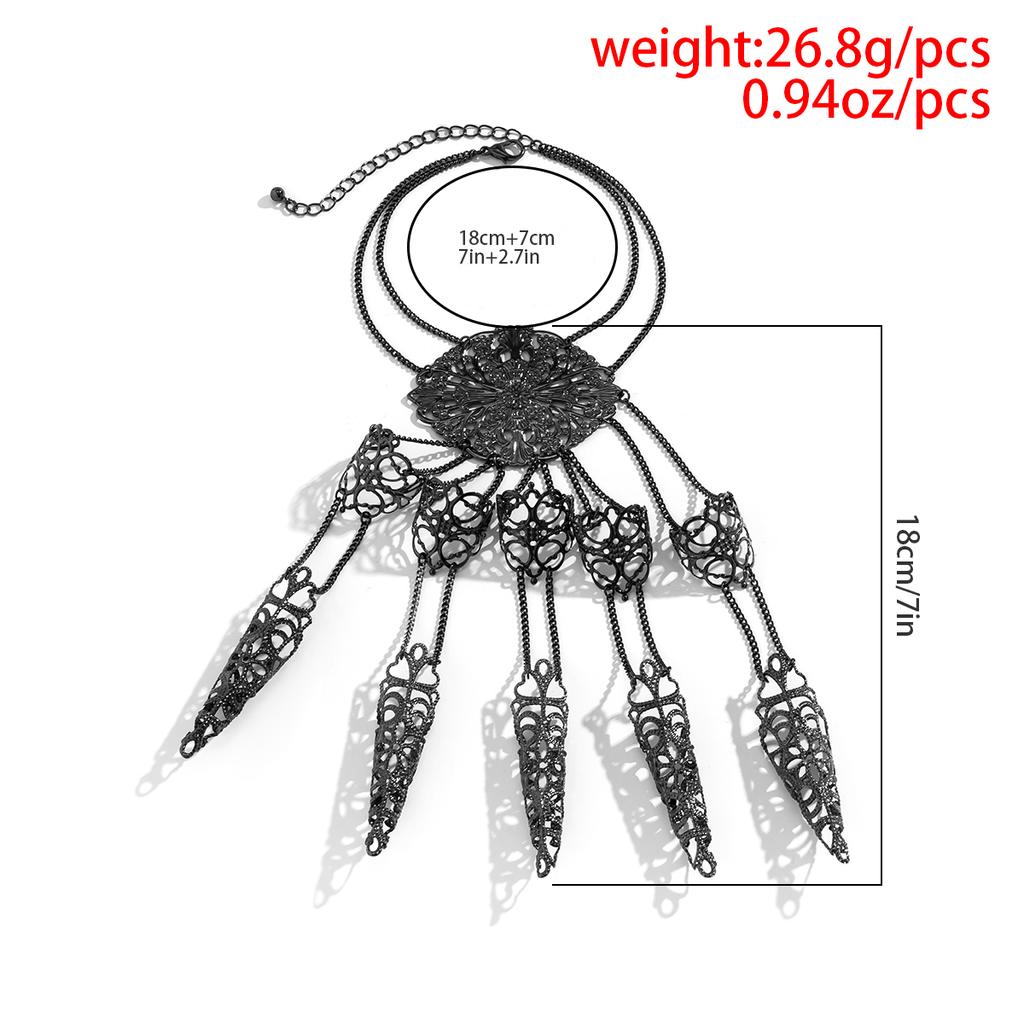 Ingemark Exaggerated Dubai Indian Thai Gold Color Harness Finger Bracelet Women Chunky Chain Belly Dancer Cosplay Hand Jewelry