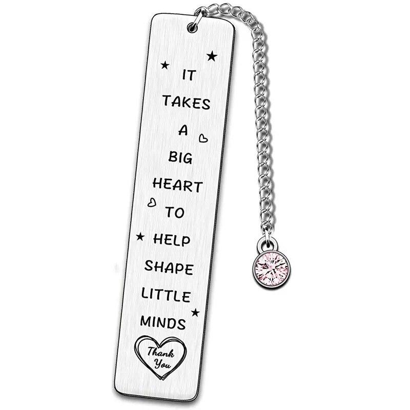 Закладка из нержавеющей стали Подарок на выпускной Лазерная гравировка Спасибо День учителя Памятные подарки Рождество Металл