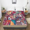 Home 3D Printed Bohemian Pattern Fitted Sheet Mattress Cover Elastic Band Bedding