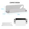 Wall Mount Host Universal Wall Bracket with Controller Hook Handle Storage Rack for Switch/Switch OLED Game Console Accessories
