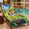 One Piece Custom Name Beach Towel Large Soft Towel for Indoor Bathroom Outdoor Beach