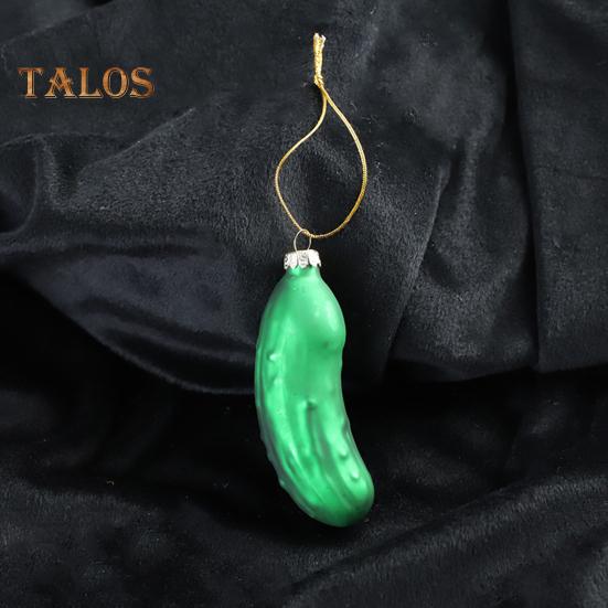 Подвесное украшение в виде огурца с шнурком, легко подвешиваемое рождественское украшение в виде соленья на елку