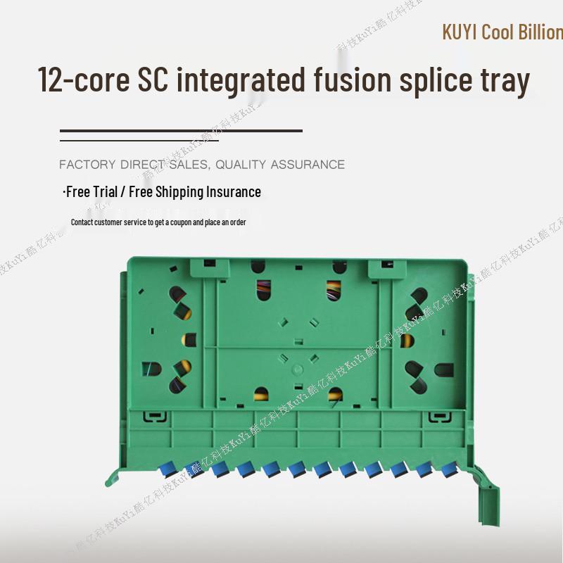 12-Core Integrated SC Ribbon Pigtail Fusion Splicing Tray Optical Distribution Box