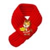 Yousheng Red Knitted Cat Scarf Year of The Horse Dog Scarf Chinese New Year Pet Scarf for Cats And Small Dogs Festive Costume Accessory
