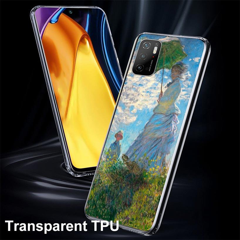 Claude Monet Garden Lotus Bridge Case Phone Cover for Xiaomi Mi 11T 12T 10T 9T Pro 11i 12X 13 12 11 10 9 8 Lite 6X 5X A3 A2 Tren