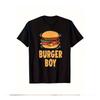 Унисекс Футболка Burger Boy с Графическим Принтом