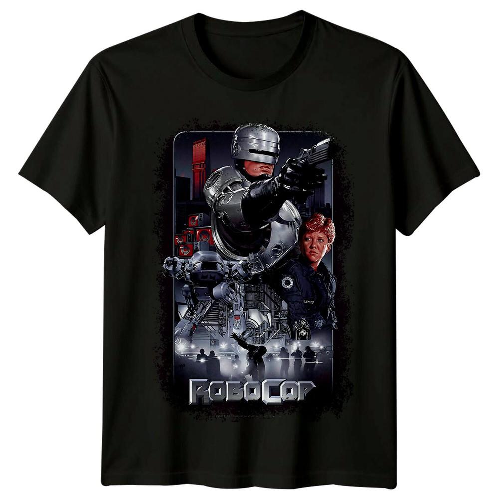 Робокоп (1987) Футболка в стиле кинопостера, ретро 80-х, унисекс