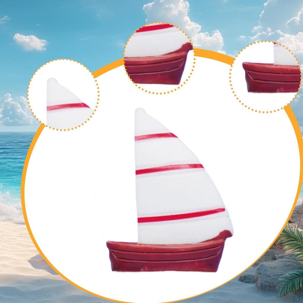 1/64 Miniature Sailboat Tiny Model Realistic DIY Projects Photography Props Collectibles Ornament