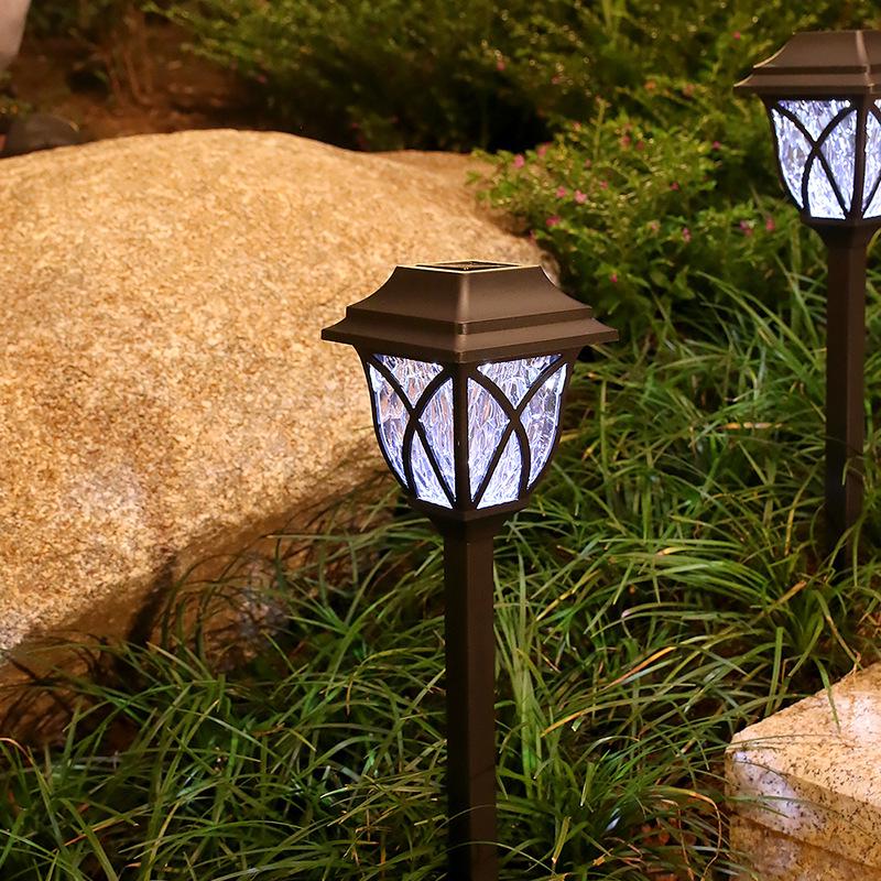 Waterproof Solar Courtyard Lawn Light with Ground Insert for Outdoor Yard and Garden Decoration