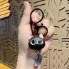 Новый милый 3D кот с большими глазами с брелками в виде кошачьей головы для женской сумки, брелок для ключей автомобиля, украшения, подарок, декоративные аксессуары, подвеска для сумки