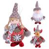 Рождественское кукольное украшение Санта Снеговик Девочка Олень Мягкая кукла Гном Фигурка Подвесное украшение на рождественскую елку для праздничного домашнего декора KTY