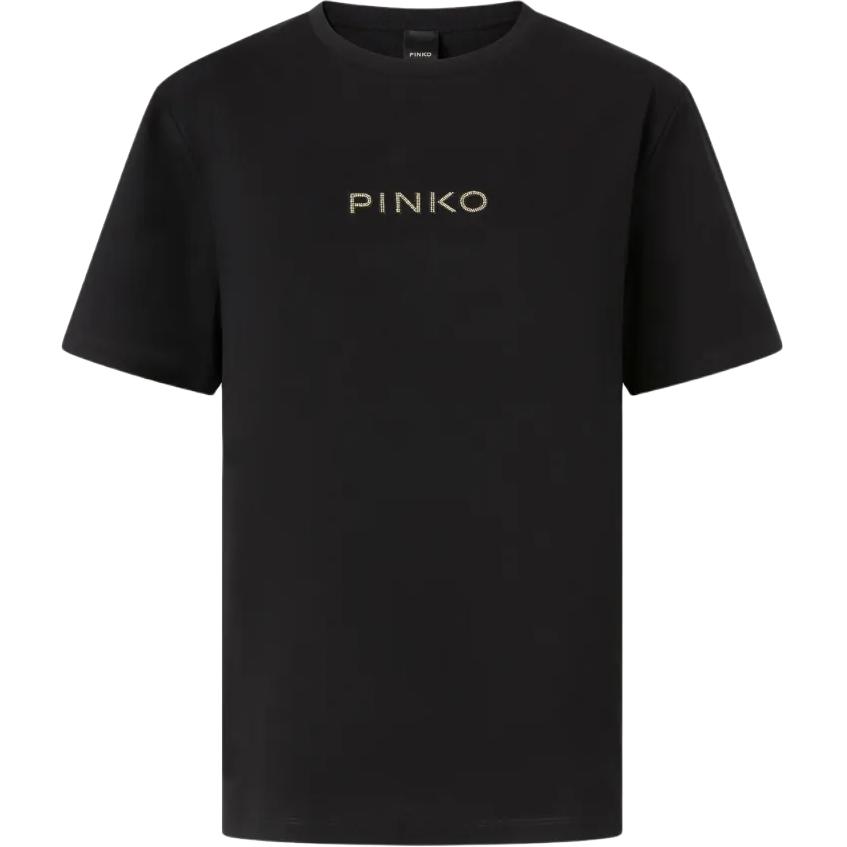Pinko Женская футболка-пуловер с круглым вырезом, коротким рукавом и логотипом 105526A2RM-Z99