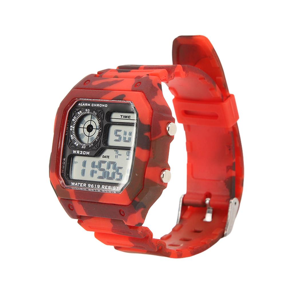 Цифровые часы многофункциональные модные квадратные светящиеся водонепроницаемые спортивные часы-хронограф для активного отдыха