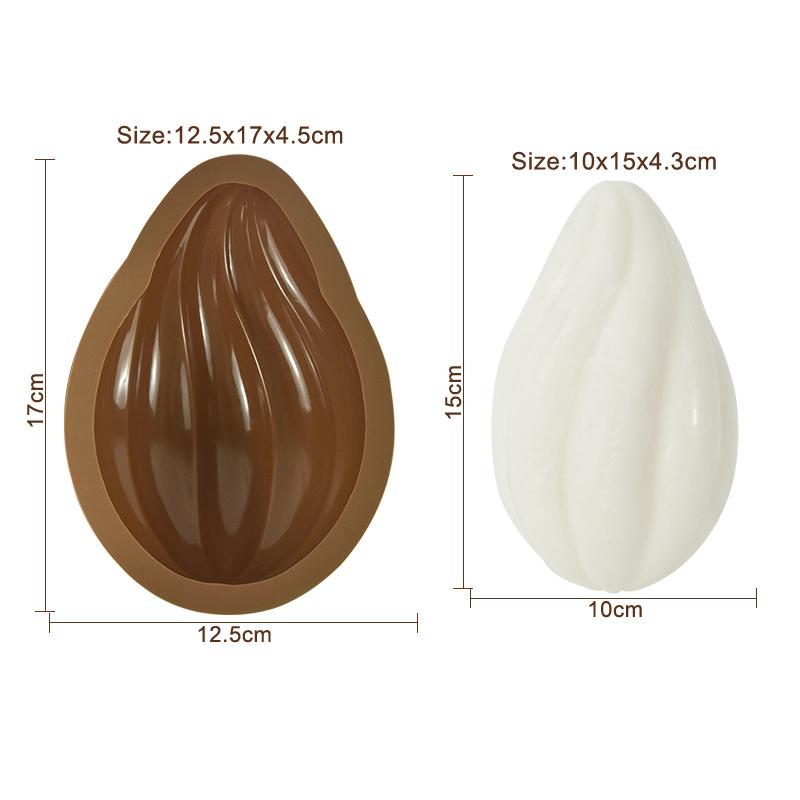 Easter Egg Silicone Mold Half Sphere Shape Cake Chocolate Mold Happy Easter Party Decor Knock Chocolate Bomb Egg DIY Baking Tool