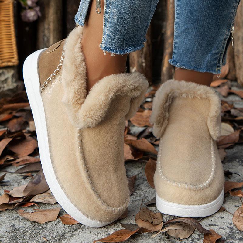 Модные женские ботинки 2024 года, трендовые зимние ботинки с мехом, сохраняющие тепло, зимняя обувь, женские ботильоны, зимние ботинки, повседневная зимняя обувь