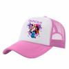 Cute Demon Hunter Girls' Baseball Cap Adjustable Casual Printed Mesh Sun Hat for Kids
