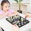 1Set Mini International Chess Folding Magnetic Plastic Chessboard Board Game Portable Home Outdoor Kid Toy Lightweight
