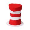 Red White Striped Top Hat Stovepipe Tall Hat Bowtie Gloves Costume Halloween Party Cosplay Accessory for Kids And Adults