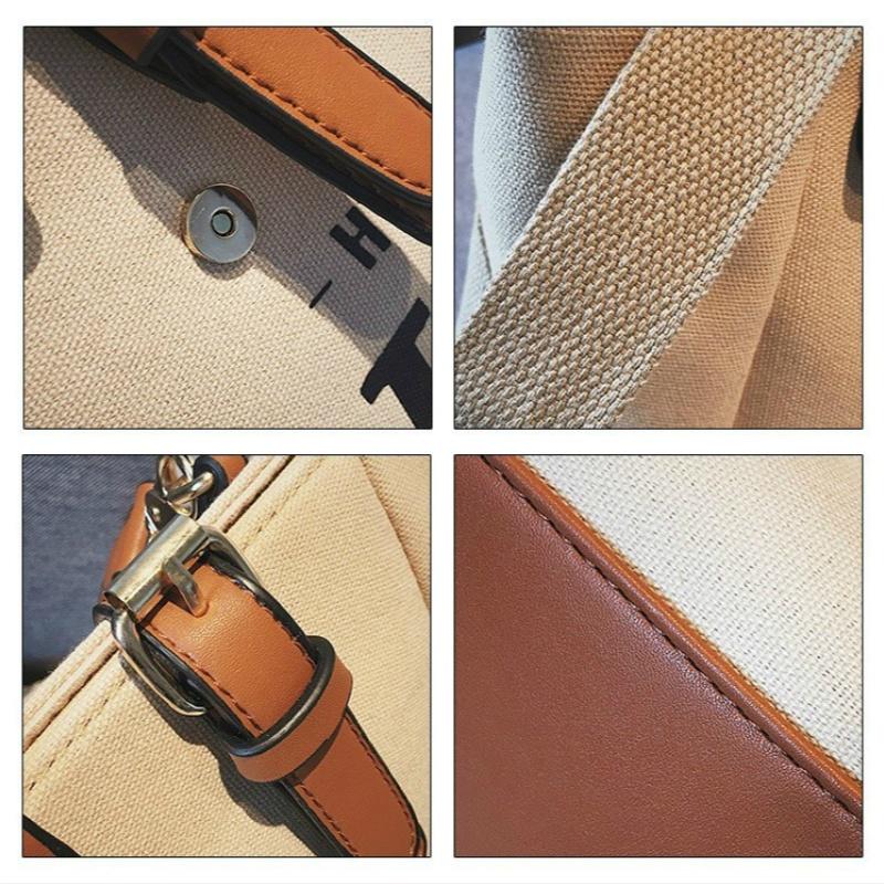 Большая женская сумка с письменным принтом