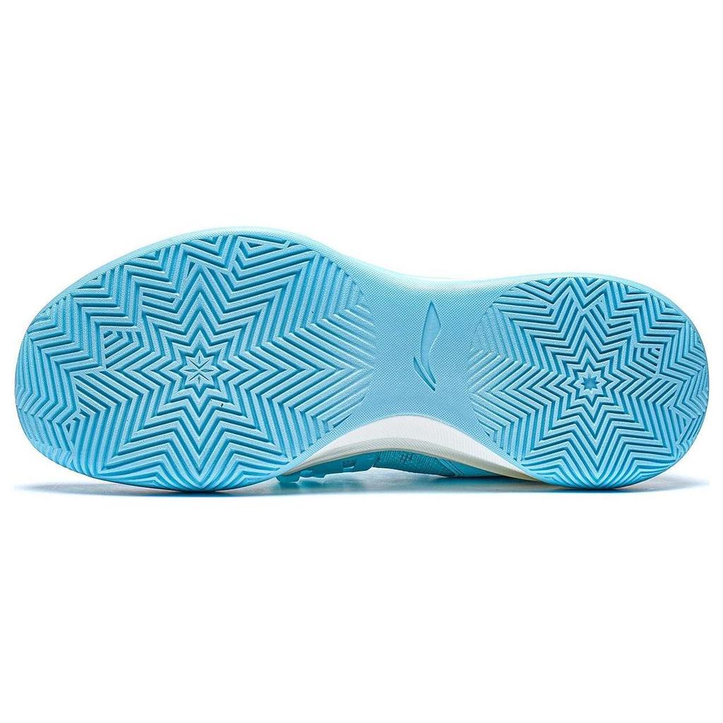 Баскетбольные кроссовки LiNing Blade 3 Team с амортизацией, нескользящие, износостойкие, низкие, мужские, кроссовки, цвет «ледяной синий» ABAS095-1