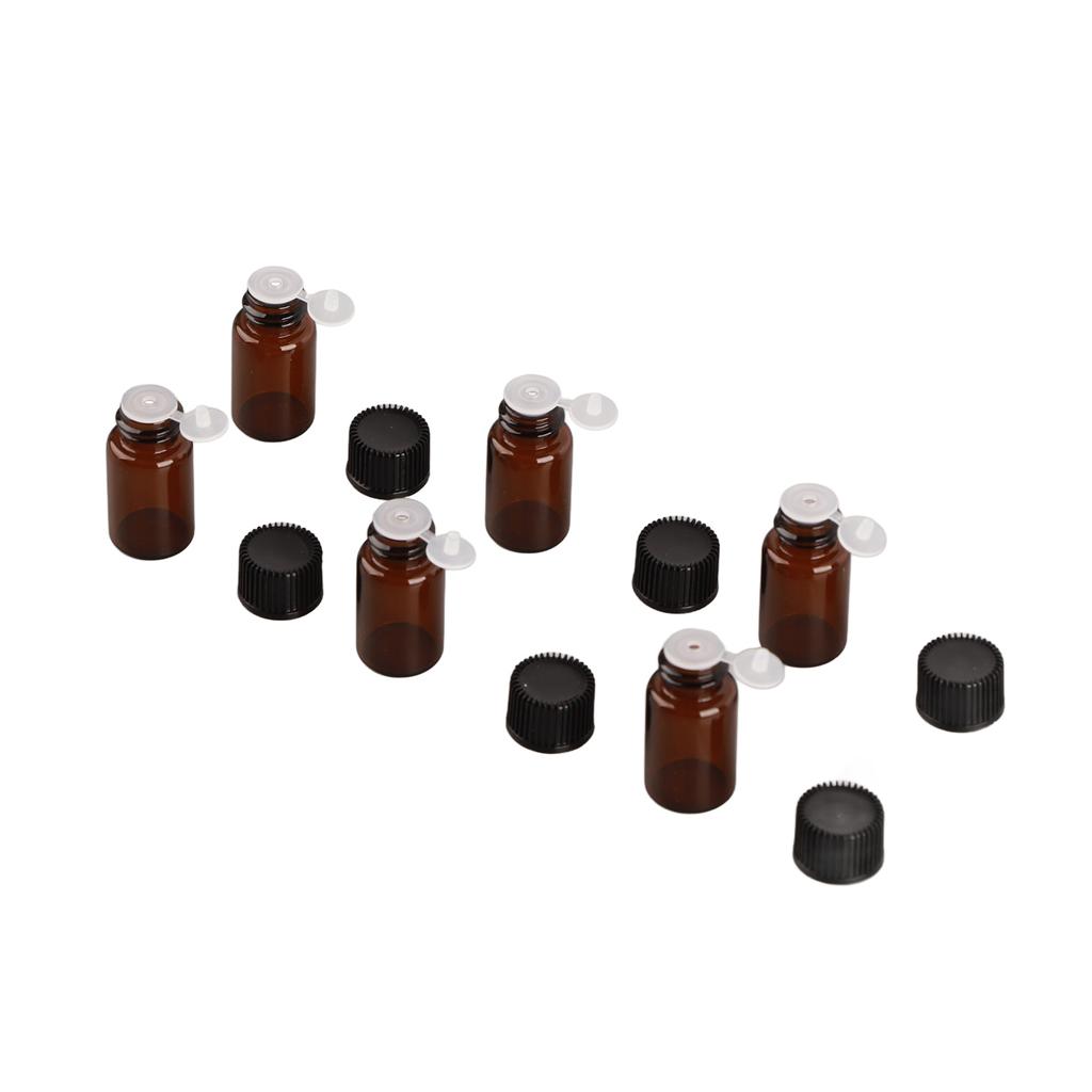 100 шт. флаконов для эфирного масла 3 мл мини-размера водонепроницаемые прочные без запаха предотвращают утечку прозрачные