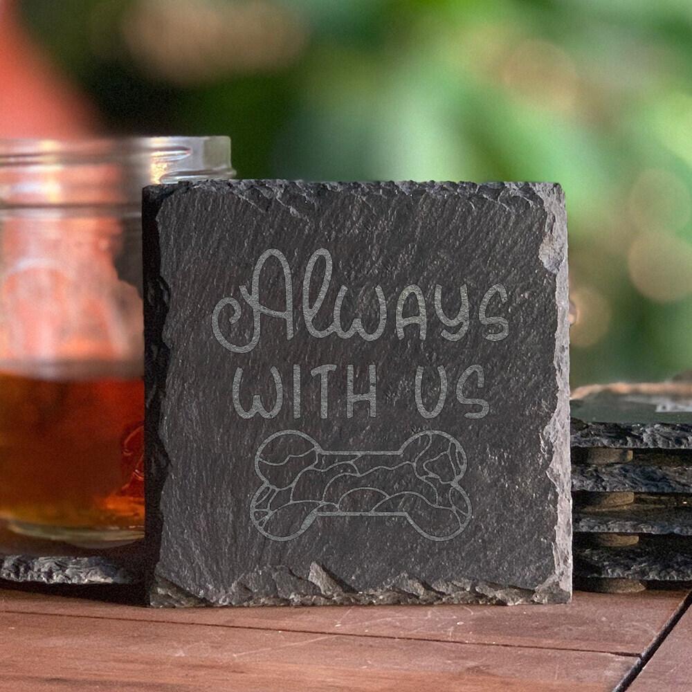 Forever In Our Hearts Pet Memorial Stone Engrave Pet Sayings Stone for Cat and Dog Loss Gifts Dogs Dog Grave Marker Plaque