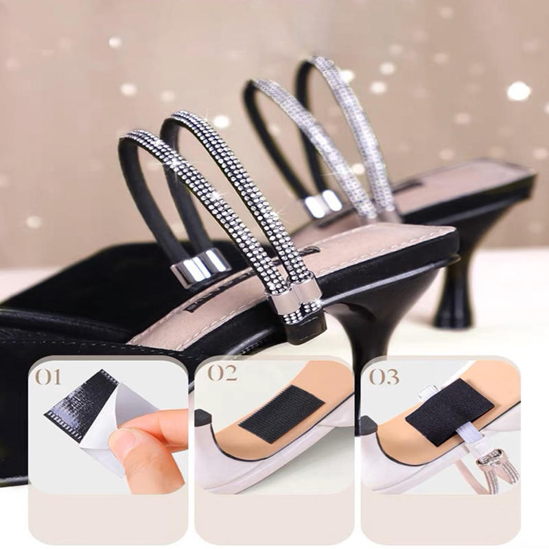 Женский ремень для обуви Стразы Высокие каблуки Шнурки Бесплатный треугольный пучок Фиксация на щиколотке Свободная Противоскользящая Пучок Шнурки Завязки Ленты
