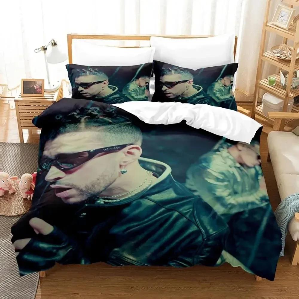 Набор постельного белья с 3D-печатью Daddy Yankee Пододеяльник Набор для кровати Покрывало Наволочка Одеяло Размер Кинг-сайз Квин-сайз Набор постельного белья для мальчиков и взрослых