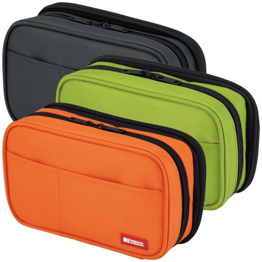 Футляр для ручек Lihit Lab Double Book-Style, черный A7555-24 - прочный и стильный органайзер для канцелярских принадлежностей