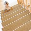 1/5 Pcs Stair Mat Self-adhesive Strong Adhesion Easy Installation Non-Slip No Cutting Protects Stairs from Damage Stair Floor Mat Washable Dorm