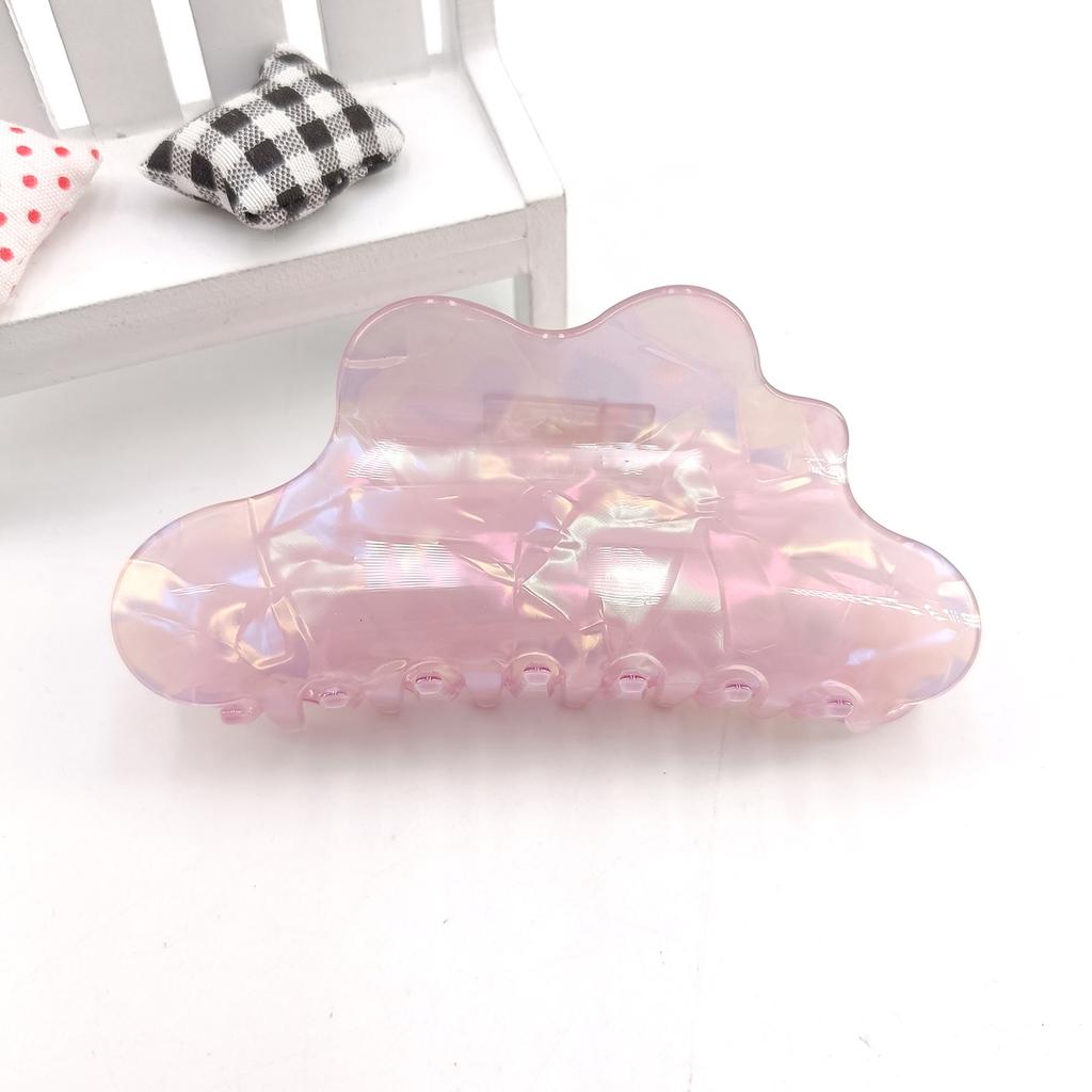 Fantasy Color Mermaid Color Cloud Shape Hair Clip Grab Clip Imitation Acetate Hair Clip Shark Claw Hair Accessories for Women