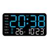 Регулируемая яркость Светодиодные цифровые настольные настенные часы Температура Дата Неделя