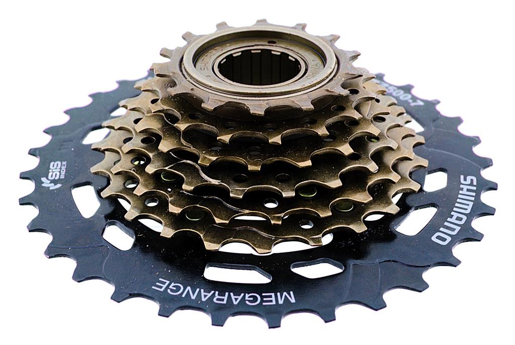 SHIMANO MFTZ5007428 Freewheel 7-speed 14-34 MEGARANGE Light Gear Ratio