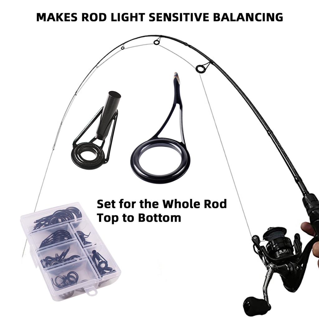 35 шт. Ремкомплект удочки Керамические направляющие для удочки из высокоуглеродистой стали