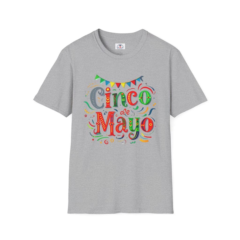Cinco de Mayo Celebration T-Shirt Unisex Party Softstyle Shirt Festive May 5th