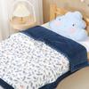 Baby Bean Blanket Children's Blanket Soy Protein Fiber Quilt Knitted Cotton Thickened Bean Velvet Bedding