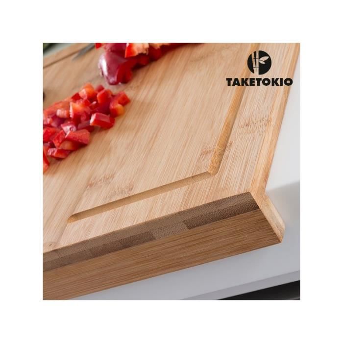 Planche à Découper - TakeTokio - Bambou - Design Épuré - 45 x 35 x 1,3 cm