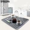 1 шт. силиконовый дренажный коврик для сушки посуды, утолщенный изолированный кухонный коврик для столешницы, нескользящий коврик для разделочной доски