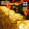 Solar Led Ice Cube Brick Lights Outdoor Waterproof Ice Cube Night Lights Stair Step Paver Lamp For Yard Lawn Garden Lamp