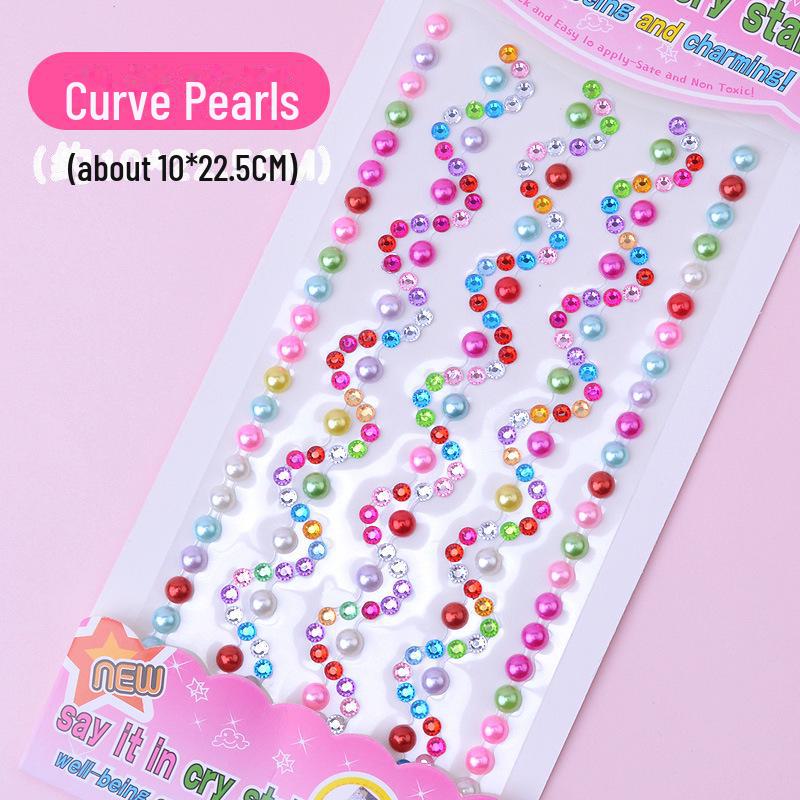 Красочные мультяшные наклейки с драгоценными камнями для детей - 3D флэш-алмазные украшения для девочек