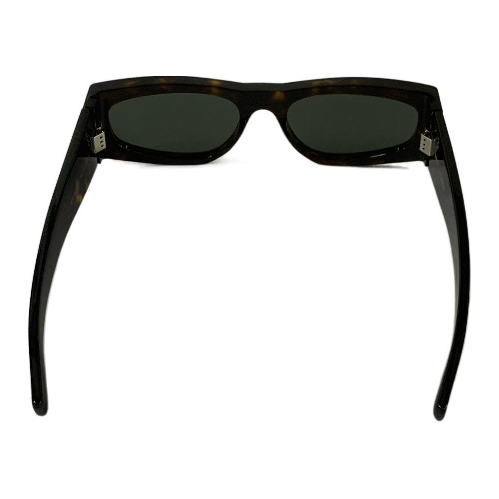 Saint Laurent Logo Rectangle Sunglasses Women sunglasses Tortoise SLM140F-003