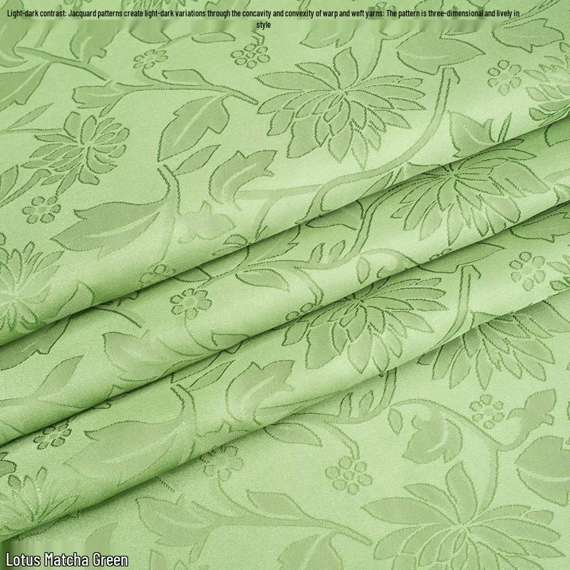 Lotus Texture Dark Pattern Jacquard Fabric for Handbags & Cosplay Hanfu