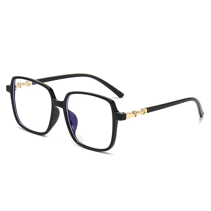 Новые квадратные очки в большой оправе с защитой от синего света, оправа для интернет-знаменитостей, модные ретро-простые очки