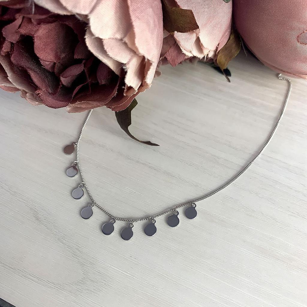 Серебряное колье без камней (2014256) 3.1 гр. 925 пробы