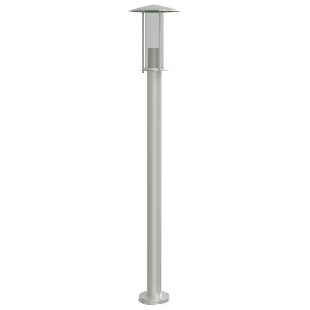 Path Lights 3 pcs Silver 100 cm Stainless Steel