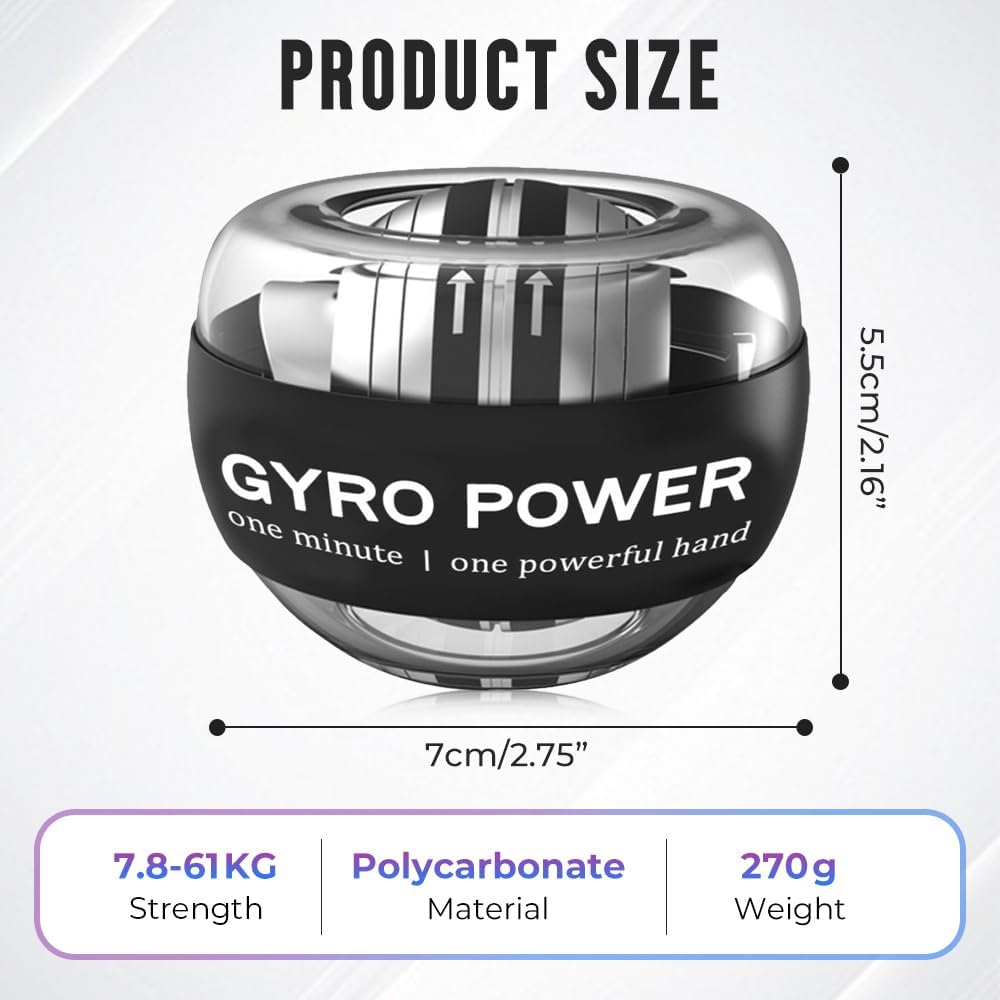 Автоматический кистевой тренажер, усилитель запястья и предплечья для укрепления рук, пальцев, костей и мышц, красочная подсветка